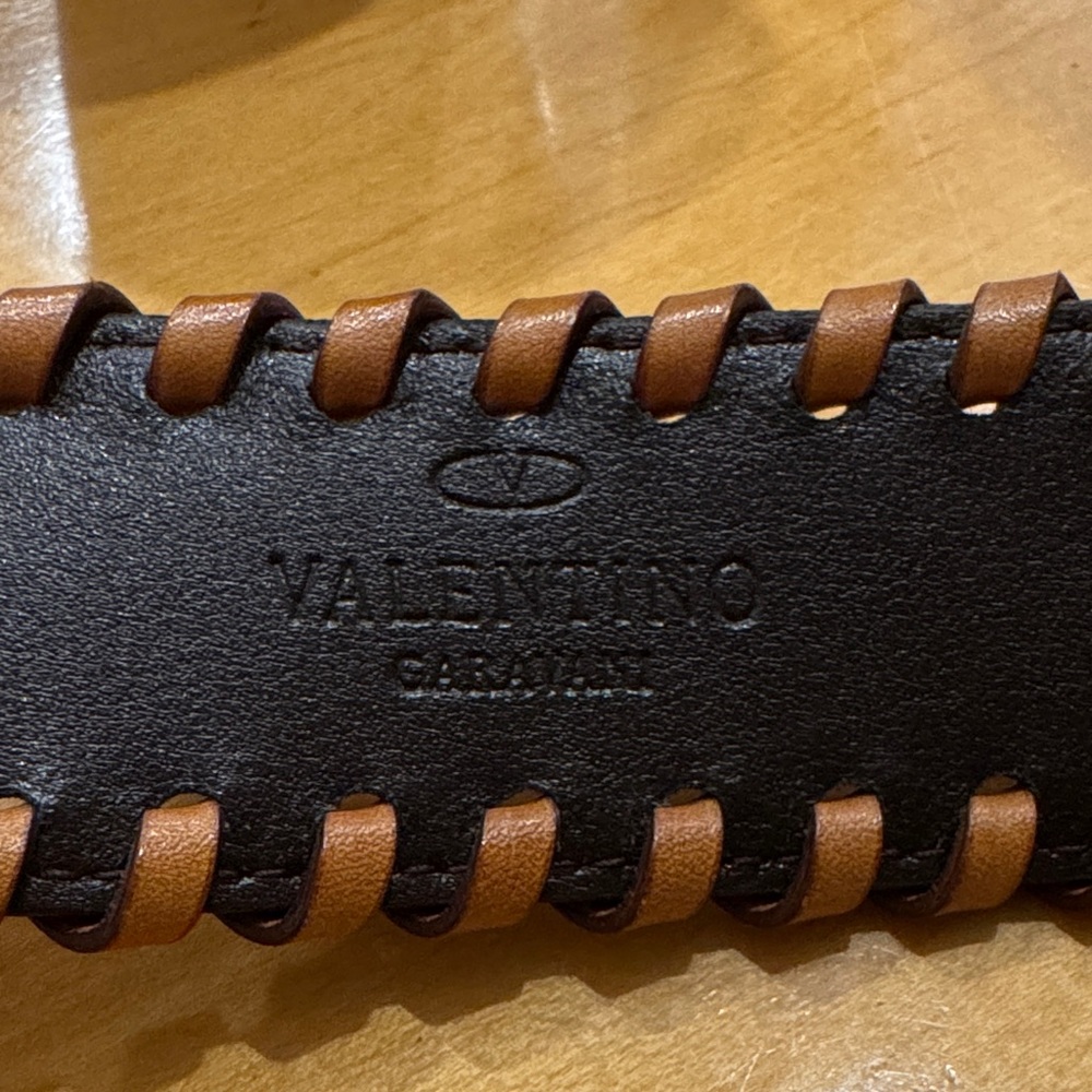 Valentino Black and Brown Women's Belt